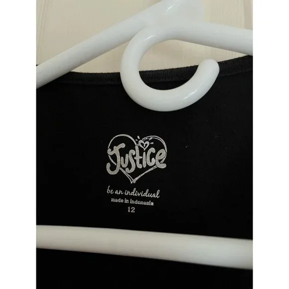 Justice Tank Top Sequin Detail Sz 12 - Picture 4 of 4